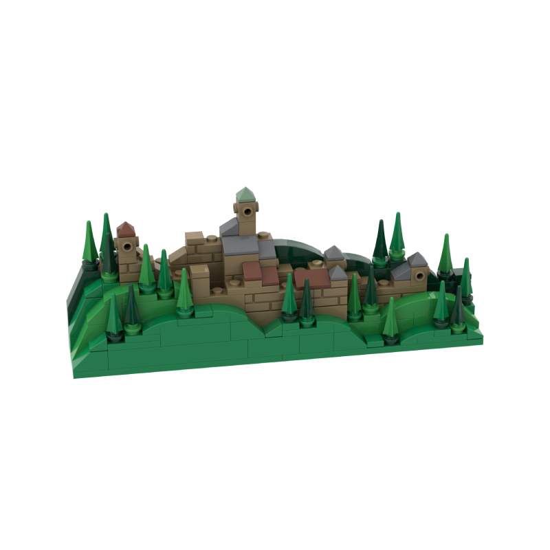 Château du Haut-Koenigsbourg miniature en briques de construction BrixCool – 142 pièces à assembler.