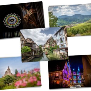 Pack 5 cartes postales Alsace - boutique des Kneckes - Une Fille en Alsace