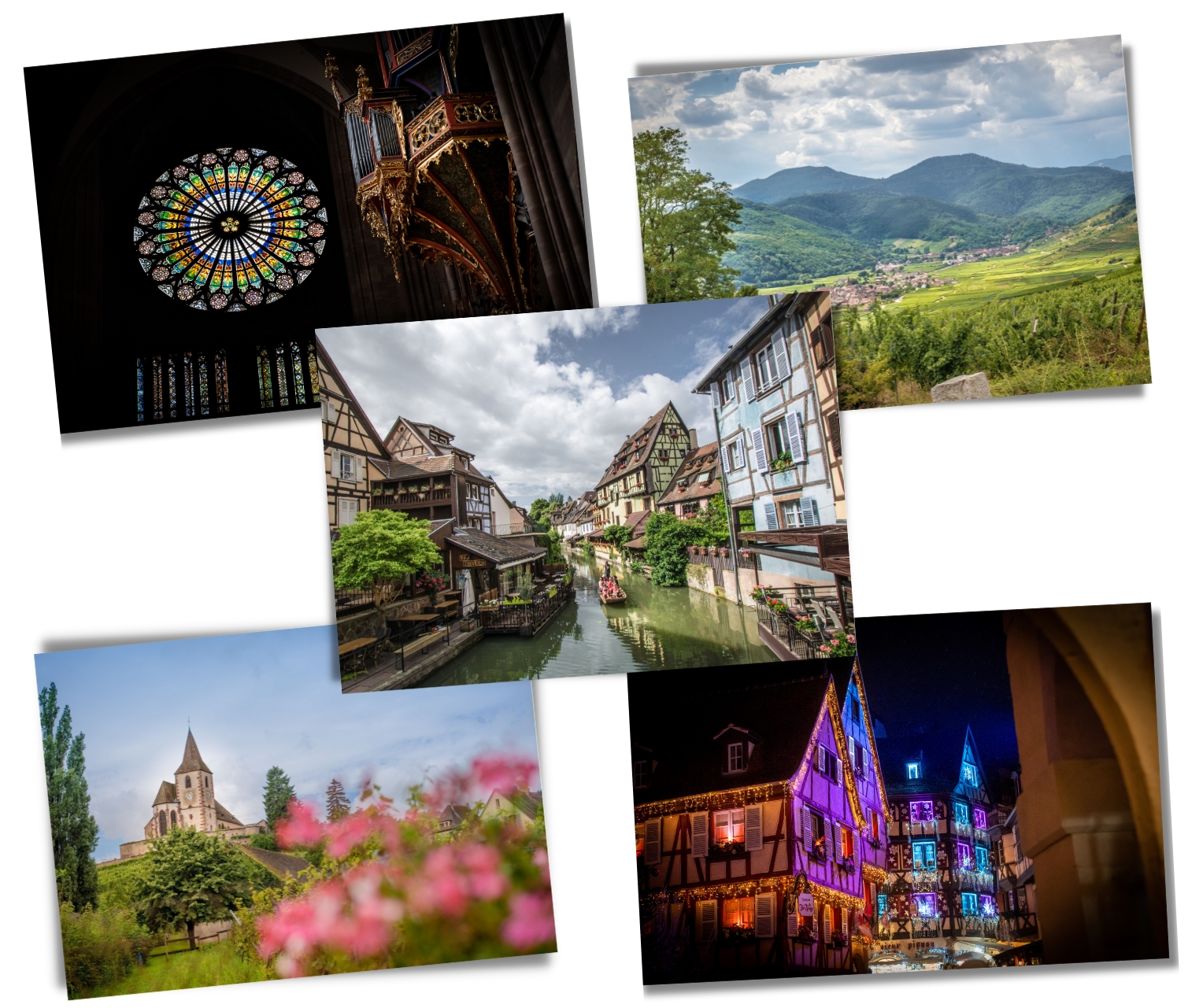 Pack 5 cartes postales Alsace - boutique des Kneckes - Une Fille en Alsace