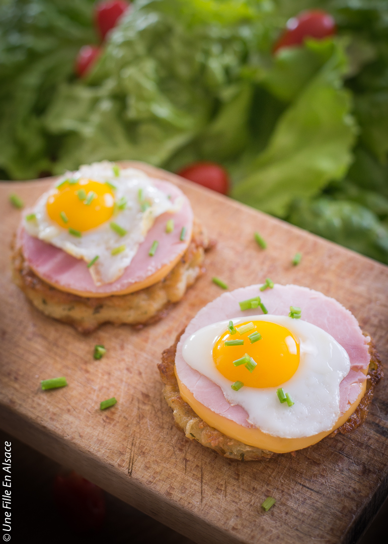 Le Croque Madame alsacien aux galettes de pommes de terre ©Celine-Une-Fille-En-Alsace-2019