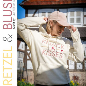sweat Knack & Kisses Collection Bretzel & Blush par Une fille en alsace