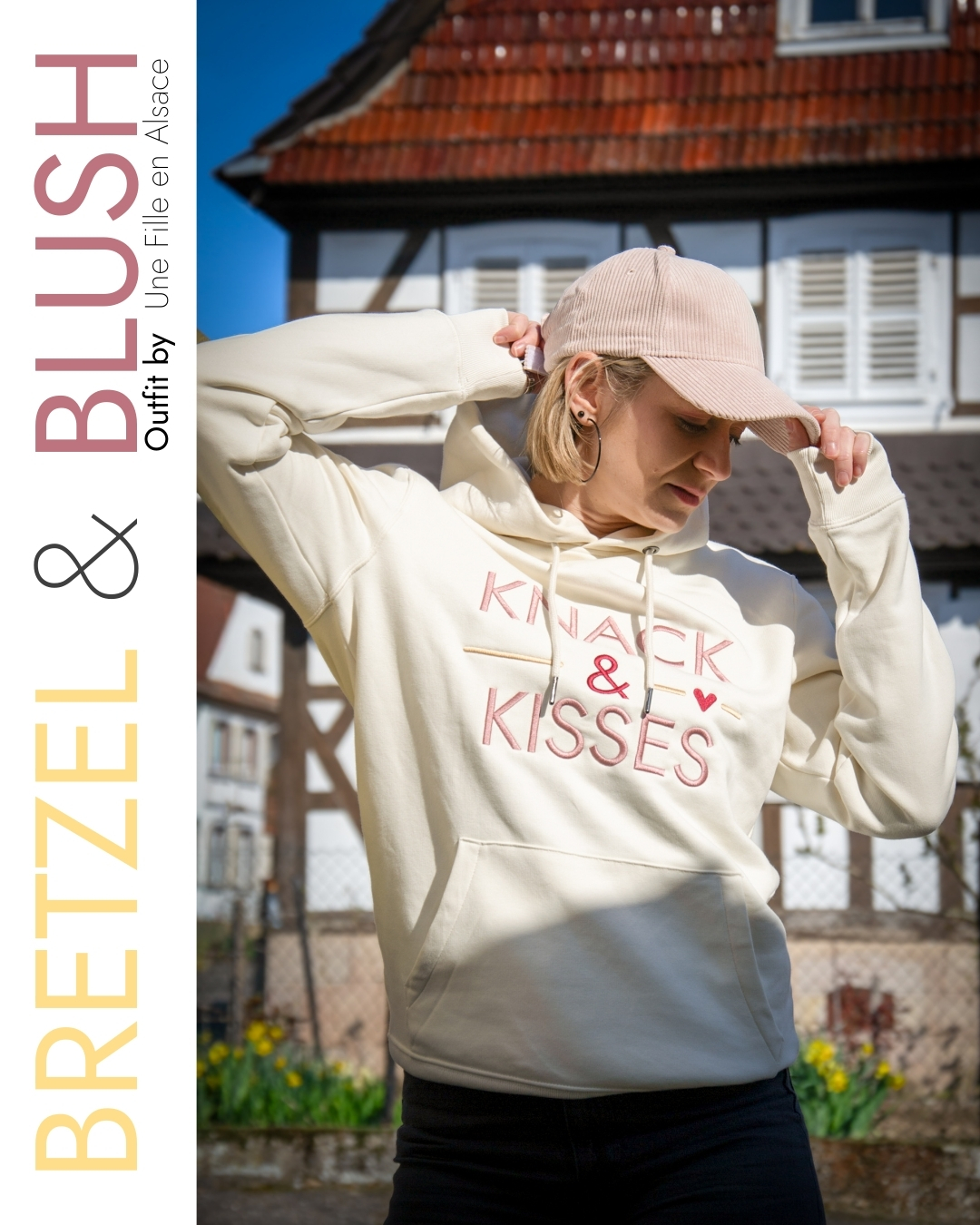 sweat Knack & Kisses Collection Bretzel & Blush par Une fille en alsace