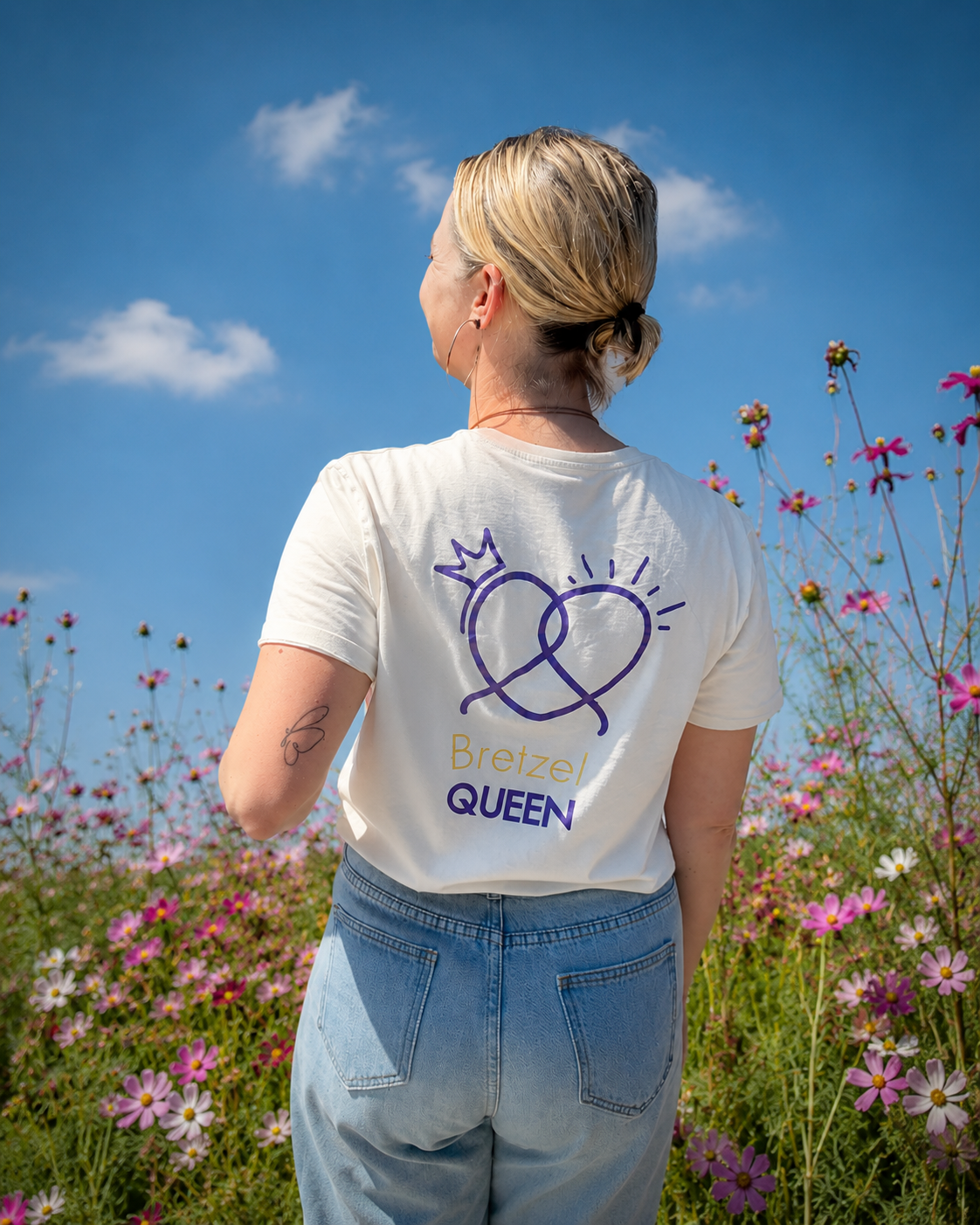 T-shirt Bretzel Queen - Une Fille en Alsace