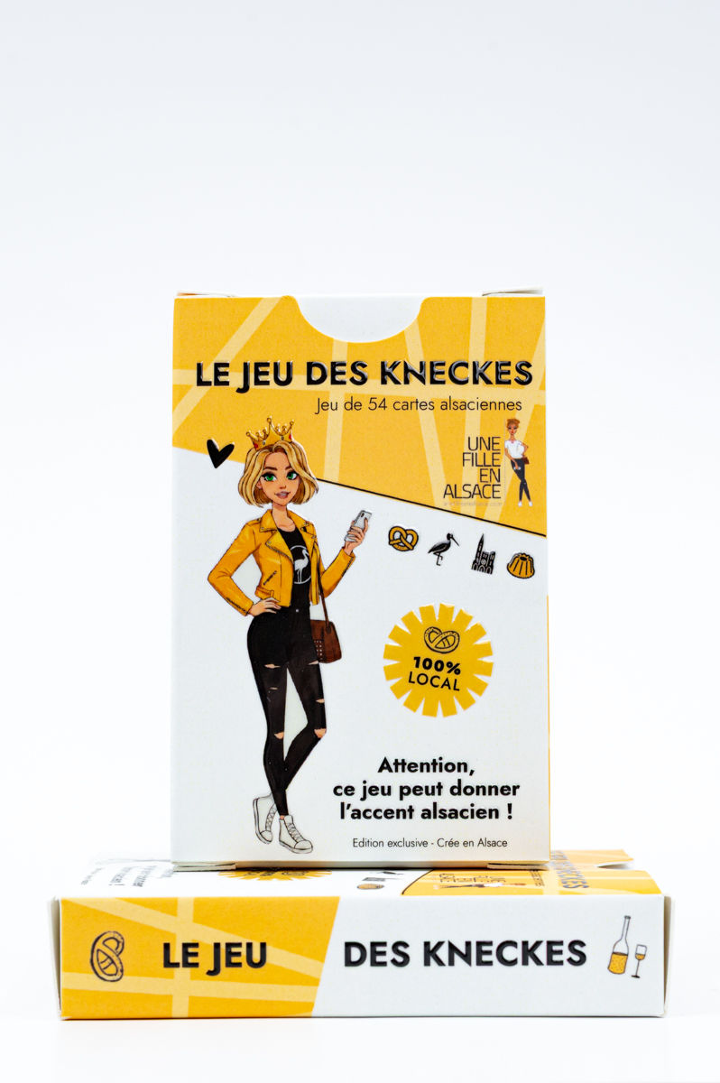 Jeu de 54 Cartes Alsace - boutique des Kneckes - Une Fille en Alsace