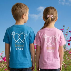 t-shirt bretzel babe fille et garcon - bretzel & Blush Une Fille en Alsace