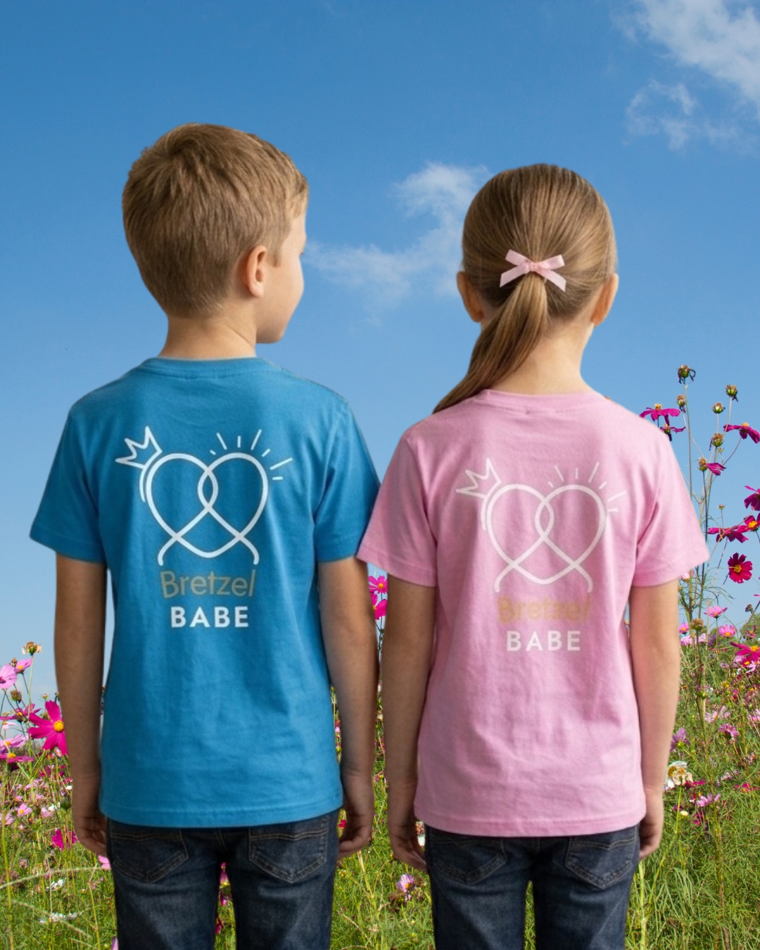 t-shirt bretzel babe fille et garcon - bretzel & Blush Une Fille en Alsace